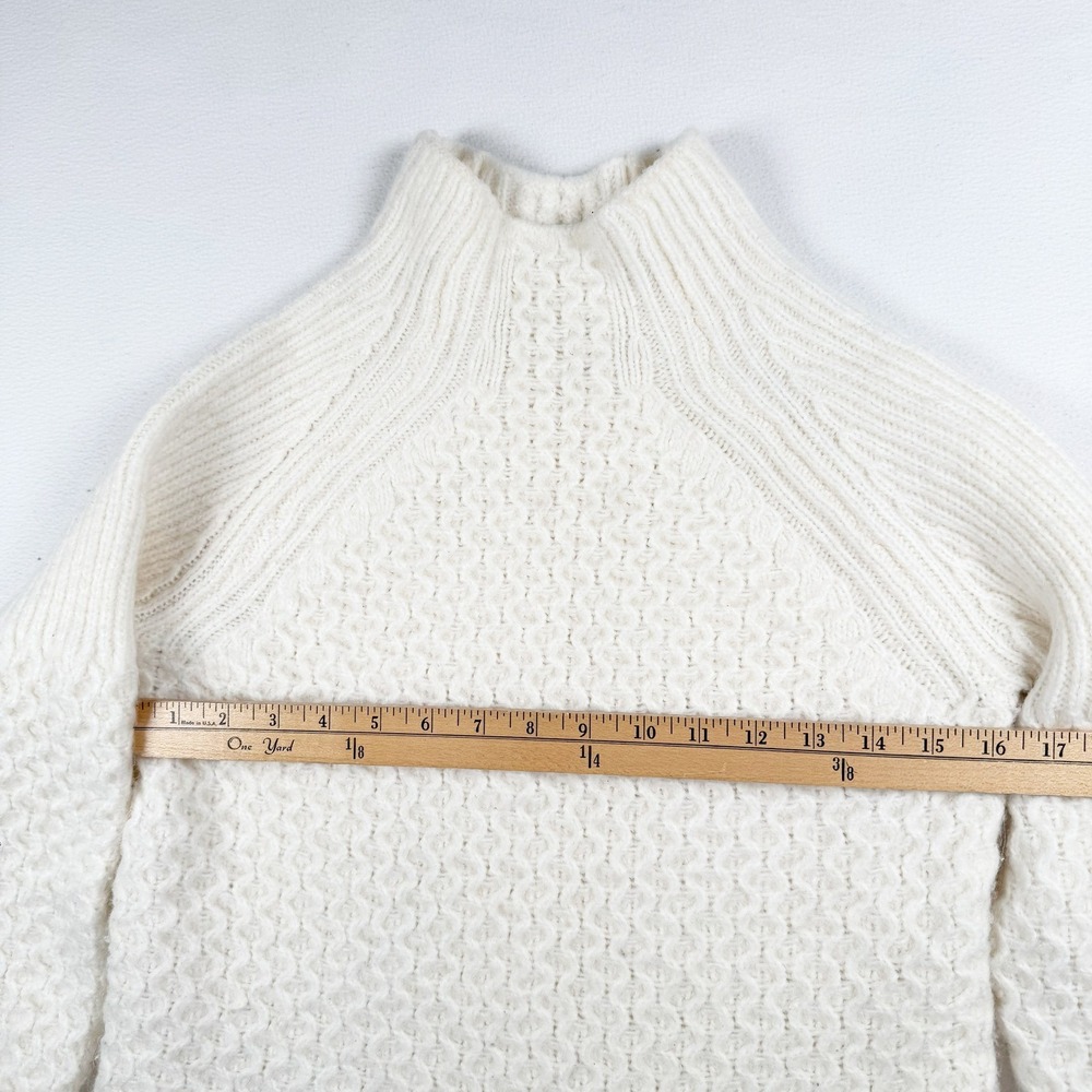 Anthropologie Bia‎ Mock Neck Tunic Sweater Cream Size XS - Picture 8 of 10